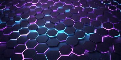 The primary subject of the image is a purple and blue geometric pattern. The setting is a purple and blue hexagonal surface, which creates a visually striking and unique pattern. The visual style of the image is a digital art or illustration, as it is a well-crafted and detailed design. The dominant colors in the image are purple and blue, creating a calm and soothing atmosphere.