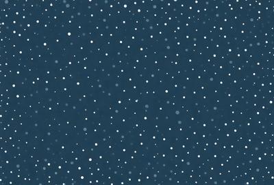The primary subject of the image is a blue sky filled with white stars. The setting is a night sky, and the visual style is a digital art or illustration. The dominant colors are blue and white, creating a serene and peaceful atmosphere.