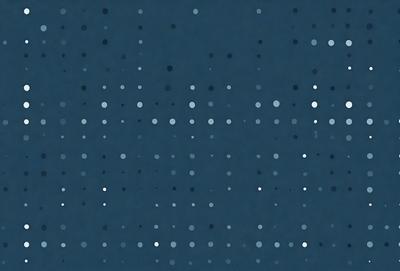 The primary subject of the image is a blue background with white dots. The setting is a dark blue sky, and the visual style is a pattern or texture. The dominant colors are blue and white, creating a calm and serene atmosphere.