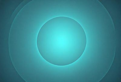 The primary subject of the image is a blue circle, which appears to be a part of a larger blue background. The setting is a dark blue background, and the visual style is a digital art or illustration. The colors and mood of the image are predominantly blue, creating a calm and serene atmosphere.