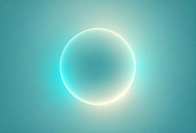 The primary subject of the image is a large, round, blue light source. The light appears to be a bright, glowing circle, possibly a light bulb or a light source in a room. The setting is a blue background, which complements the blue light source and creates a visually appealing contrast. The visual style of the image is a close-up of the light source, emphasizing its brightness and round shape. The colors and mood of the image are predominantly blue, giving it a calm and ser