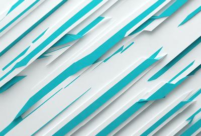The primary subject of the image is a large, colorful, and abstract wallpaper design. The setting is a white wall, which serves as a clean and neutral background for the vibrant and dynamic pattern. The visual style is a combination of digital art and illustration, creating a unique and eye-catching design. The dominant colors are blue and white, giving the wallpaper a modern and sophisticated appearance. The overall atmosphere is energetic and lively, reflecting the dynamic nature of the design.
