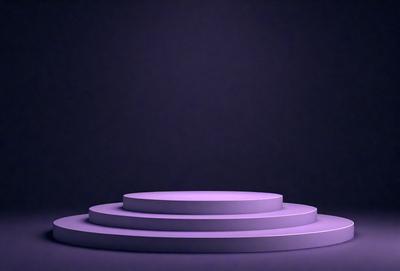 The primary subject of the image is a purple circle, which is the main object, scene, or focus of the image. The setting or background is a dark purple surface, which creates a moody atmosphere. The visual style of the image is a digital art or illustration, as it appears to be a computer-generated or hand-drawn design. The colors and mood of the image are predominantly purple, giving it a unique and artistic appearance.