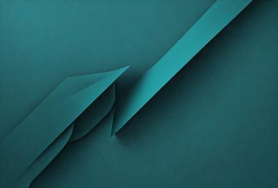 The primary subject of the image is a blue, curved surface that appears to be a piece of art or a design element. The setting is a dark blue background, which contrasts with the curved surface. The visual style is a combination of digital art and illustration, creating a unique and eye-catching design. The colors and mood of the image are predominantly dark and moody, with the blue surface serving as the focal point.