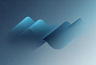 The primary subject of the image is a blue wave or ripple pattern. The setting is a blue background, which creates a visually appealing contrast with the wave pattern. The visual style is a digital art or illustration, as the wave pattern is created using a computer or digital tool. The dominant colors are blue and white, giving the image a calm and serene atmosphere.