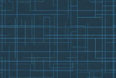 The primary subject of the image is a blue and white patterned background. The setting is a dark blue background with a pattern of white squares. The visual style is a digital art or illustration, creating a unique and intricate design. The colors and mood of the image are predominantly dark blue and white, giving it a calm and sophisticated appearance.