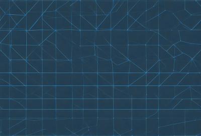 The primary subject of the image is a blue background with a pattern of interconnected squares. The setting appears to be a digital art or illustration, as the squares are arranged in a visually appealing manner. The visual style is modern and minimalistic, with the blue color and geometric pattern creating a sense of calm and sophistication.