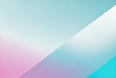 The primary subject of the image is a large, white wall. The setting is a room with a blue and pink color scheme. The visual style is a combination of digital art and illustration, creating a unique and eye-catching design. The dominant colors are blue and pink, which contribute to a calm and inviting atmosphere.