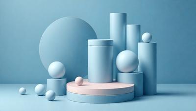The primary subject of the image is a collection of blue and white spheres, which are arranged in various shapes and sizes. The setting is a blue background, which creates a visually appealing contrast with the spheres. The visual style of the image is a combination of digital art and illustration, giving it a modern and creative appearance. The colors and mood of the image are predominantly blue and white, which evoke a sense of calmness and simplicity.