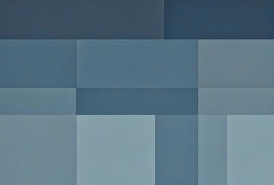 The primary subject of the image is a blue square, which is part of a larger blue pattern. The setting is a blue background, and the visual style appears to be a digital art or illustration. The dominant colors in the image are blue, and the overall atmosphere is calm and serene.