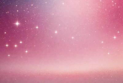 The primary subject of the image is a beautiful, colorful sky filled with stars. The setting is a pink and purple background, creating a serene and calming atmosphere. The visual style is a combination of photo and digital art, resulting in a stunning and realistic representation of the night sky. The colors and mood convey a sense of tranquility and wonder, as the viewer is drawn into the vastness of the universe.