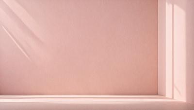 The primary subject of the image is a pink wall. The setting is a room with a pink wall, and the visual style is a photo. The colors and mood of the image are predominantly pink, creating a warm and inviting atmosphere.