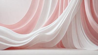 The primary subject of the image is a white sheet or curtain, which is the main object in the scene. The sheet is draped over a surface, possibly a bed or a chair, and it appears to be a part of a bedroom or a living space. The visual style of the image is a close-up of the sheet, which emphasizes its texture and details. The colors in the image are predominantly white, giving it a clean and minimalist appearance. The overall atmosphere of the image is calm and serene