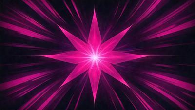 The primary subject of the image is a pink star, which is the main focus of the scene. The setting is a dark background, which contrasts with the bright pink star. The visual style of the image is a digital art or illustration, as it appears to be a creative and artistic representation of the pink star. The colors and mood of the image are predominantly pink, giving it a warm and vibrant atmosphere.