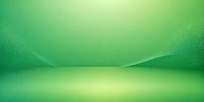 The primary subject of the image is a green wall. The setting is a room with a green background. The visual style is a photo, and the colors and mood are predominantly green, creating a calm and soothing atmosphere.