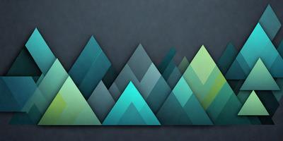 The primary subject of the image is a mountain range, which is depicted in a digital art style. The setting is a dark background, which contrasts with the vibrant colors of the mountain range. The visual style is a combination of a pattern and a texture, creating a unique and eye-catching representation of the mountain range. The dominant colors are blue and green, which evoke a sense of tranquility and natural beauty.
