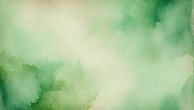 The primary subject of the image is a tree with green leaves. The setting is a forest, and the visual style is a watercolor painting. The colors and mood of the image are predominantly green, creating a serene and natural atmosphere.
