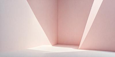 The primary subject of the image is a pink wall. The setting is a room with a pink wall, and the visual style is a photo. The colors and mood of the image are predominantly pink, creating a warm and inviting atmosphere.