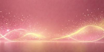 The primary subject of the image is a pink background with a yellow streak. The setting is a pink wall, and the visual style is a digital art or illustration. The dominant colors are pink and yellow, creating a warm and vibrant atmosphere.