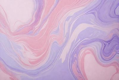 The primary subject of the image is a purple and pink swirl pattern, which is the main focus of the image. The setting is a wall, and the visual style appears to be a digital art or illustration. The dominant colors in the image are purple and pink, creating a vibrant and lively atmosphere.