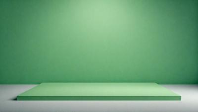 The primary subject of the image is a green wall. The setting is a room with a green wall, and the visual style is a photo. The dominant colors are green, and the overall atmosphere is calm and serene.