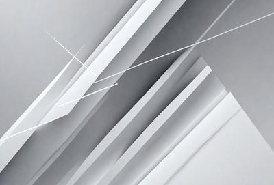 The image is a black and white photo of a white wall with a row of white stripes. The stripes are arranged in a way that creates a visually interesting pattern. The wall appears to be a canvas for the artist, showcasing the stripes as the primary subject. The setting is a simple, clean environment, with no distractions or background elements. The visual style is a blend of artistic expression and minimalism, as the artist has chosen to focus on the stripes and their arrangement rather than incorporating color