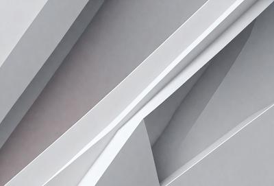 The primary subject of the image is a white wall with a pattern of white and gray stripes. The setting is a room with a white wall, and the visual style is a close-up of the wall. The colors and mood of the image are predominantly white and gray, creating a clean and minimalist atmosphere.
