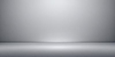 The primary subject of the image is a large, empty wall. The setting is a room with a gray wall, and the visual style is a photo. The colors and mood of the image are predominantly gray, giving it a calm and minimalistic atmosphere.