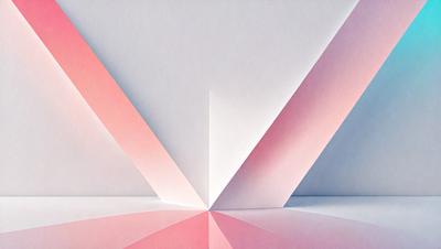The primary subject of the image is a white paper with a pink triangle cut out of it. The paper is placed on a table, and the triangle is the focal point of the scene. The visual style of the image is a simple, minimalist design, with the paper and the triangle being the main elements. The colors and mood of the image are predominantly pink and white, creating a calm and serene atmosphere.
