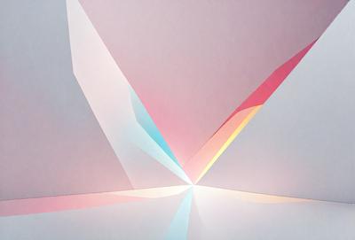 The primary subject of the image is a colorful, abstract art piece. The setting is a white background, which provides a clean and minimalist appearance. The visual style is a combination of digital art and illustration, creating a unique and eye-catching design. The colors and mood of the image are vibrant and lively, with a focus on the bright and bold hues of the artwork.