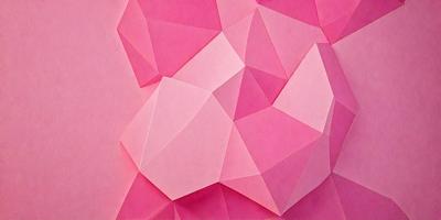 The primary subject of the image is a pink paper with a geometric pattern. The setting is a pink background, and the visual style is a close-up of the paper. The colors and mood of the image are predominantly pink, creating a warm and inviting atmosphere.