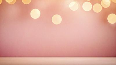 The primary subject of the image is a pink wall with a pattern of gold dots. The setting is a room with a pink background, and the visual style is a photo. The dominant colors are pink and gold, creating a warm and inviting atmosphere.