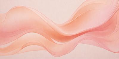 The primary subject of the image is a pink and white painting of a wave. The setting is a white background, and the visual style is a painting. The dominant colors are pink and white, creating a calm and serene atmosphere.