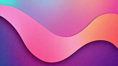 The primary subject of the image is a pink and purple curved line, which appears to be a part of a larger design. The setting is a purple background, and the visual style is a combination of digital art and illustration. The colors and mood of the image are predominantly pink and purple, creating a warm and inviting atmosphere.