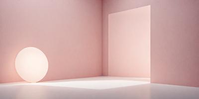 The primary subject of the image is a pink wall. The setting is a room with a pink wall, and the visual style is a photo. The dominant colors are pink, and the overall atmosphere is warm and inviting.