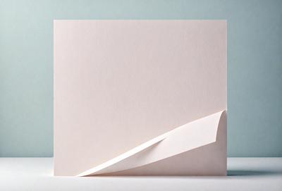 The primary subject of the image is a white cardboard box. The setting is a blue background, which creates a contrasting color scheme. The visual style is a combination of a photo and a drawing, giving the image a unique and artistic appearance. The colors and mood of the image are predominantly white and blue, creating a clean and calm atmosphere.