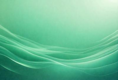 The primary subject of the image is a green background with a wave-like pattern. The setting is a dark background, which contrasts with the green wave. The visual style is a digital art or illustration, creating a unique and artistic atmosphere. The dominant colors are green and dark, giving the image a calm and serene mood.