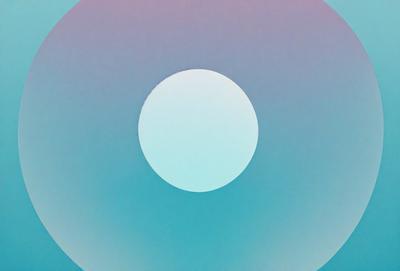The primary subject of the image is a large, round, blue circle. The setting is a blue background, which creates a contrasting and visually appealing scene. The visual style of the image is a combination of digital art and illustration, giving it a unique and artistic appearance. The dominant colors in the image are blue and white, creating a calm and serene atmosphere.