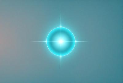 The primary subject of the image is a blue circle, which appears to be a light source. The setting is a blue background, which complements the blue circle. The visual style is a digital art, as the circle is a part of a larger digital artwork. The colors and mood of the image are predominantly blue, creating a calm and serene atmosphere.