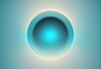 The primary subject of the image is a blue circle, which is the main object, scene, or focus of the image. The setting or background of the image is a white surface, which provides a clean and minimalist backdrop for the blue circle. The visual style of the image is a digital art or illustration, as it is a well-defined and detailed representation of the blue circle. The colors and mood of the image are predominantly blue, creating a calm and serene atmosphere.
