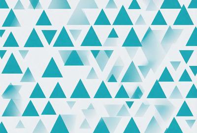 The primary subject of the image is a pattern of triangles, which are arranged in a geometric design. The setting is a white background, which provides a clean and minimalist appearance. The visual style is a combination of digital art and illustration, creating a unique and eye-catching pattern. The dominant colors are blue and white, giving the pattern a calm and soothing atmosphere.