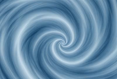 The primary subject of the image is a spiral pattern, which is the main object, scene, or focus of the image. The spiral pattern is set against a blue background, creating a visually striking contrast. The spiral pattern is a digital art piece, showcasing the artist's skill in creating intricate designs. The overall atmosphere of the image is calm and serene, with the blue color evoking a sense of tranquility.