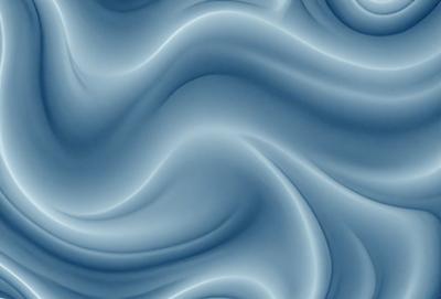 The primary subject of the image is a blue, flowing, and swirling pattern. The setting is a blue background, and the visual style appears to be a digital art or illustration. The dominant colors are blue and white, creating a calm and soothing atmosphere.