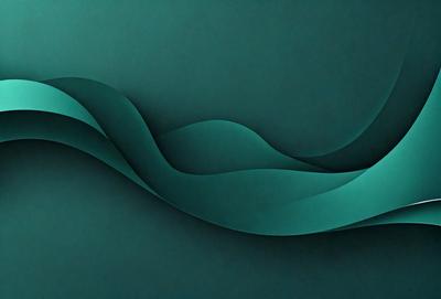 The primary subject of the image is a blue wave, which is the main object, scene, or focus of the image. The setting or background is a dark blue surface, which adds to the overall atmosphere. The visual style of the image is digital art, as it is a digital illustration of a wave. The dominant colors in the image are blue and green, creating a calm and serene mood.