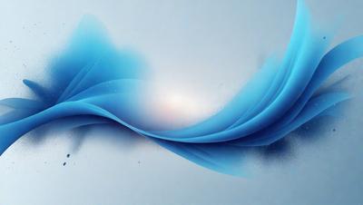 The primary subject of the image is a blue butterfly, which is the main focus of the scene. The butterfly is depicted in a digital art style, with a blue background and a patterned texture. The colors and mood of the image are predominantly blue, creating a calm and serene atmosphere.