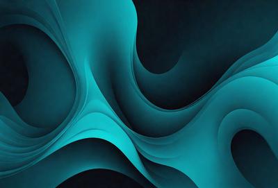 The primary subject of the image is a blue, swirling, and flowing pattern. The setting is a dark background, which contrasts with the vibrant blue color of the pattern. The visual style appears to be a digital art or illustration, as the swirls and flowing lines are intricately detailed. The dominant colors are blue and black, creating a sense of depth and movement in the image.