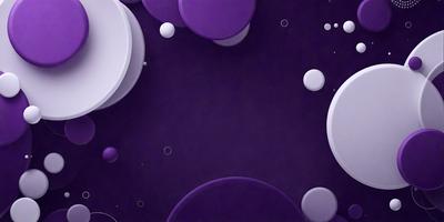 Purple background with white and purple balls.