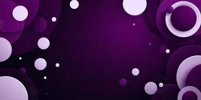 Purple background with white dots.