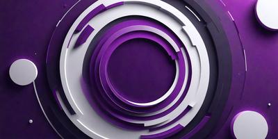 The primary subject of the image is a purple circle, which is the main object, scene, or focus of the image. The setting/background features a purple and white circular design, which adds to the visual style of the image. The colors and mood of the image are predominantly purple, creating a calm and serene atmosphere.