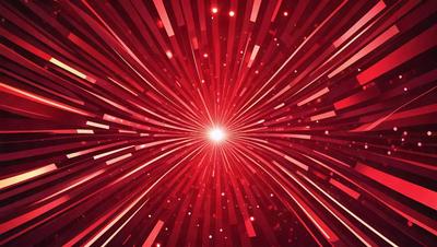 The primary subject of the image is a bright red star, which is the main focus of the scene. The setting is a red background, which adds to the overall atmosphere of the image. The visual style is a combination of a photo and digital art, creating a unique and eye-catching effect. The colors and mood of the image are predominantly red, giving it a bold and vibrant appearance.